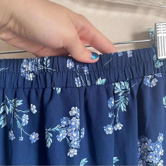 Altar’d State Blue Floral Ruffle Chiffon Mini Skirt XS - Picture 7 of 7